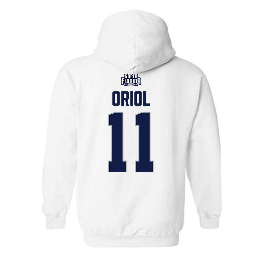 UNF - NCAA Men's Basketball : Kamrin Oriol - Classic Shersey Hooded Sweatshirt-1