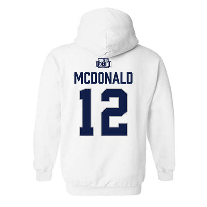 UNF - NCAA Women's Volleyball : Leah McDonald - Classic Shersey Hooded Sweatshirt-1