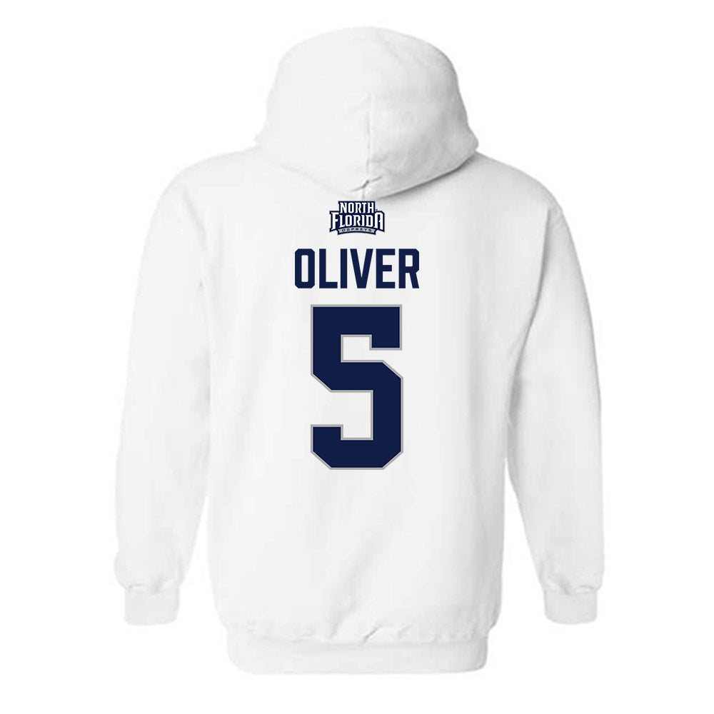 UNF - NCAA Men's Basketball : Dante Oliver - Classic Shersey Hooded Sweatshirt-1
