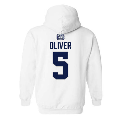 UNF - NCAA Men's Basketball : Dante Oliver - Classic Shersey Hooded Sweatshirt-1