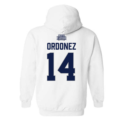 UNF - NCAA Baseball : Santiago Ordonez - Classic Shersey Hooded Sweatshirt-1
