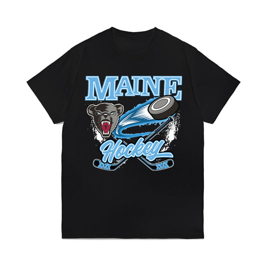 Maine - NCAA Women's Ice Hockey : Ali Altiman - Vintage Hockey Comfort Colors T-Shirt-0