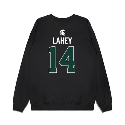 Michigan State - NCAA Men's Ice Hockey : Matt Lahey - Vintage Premium Crewneck Sweatshirt-1
