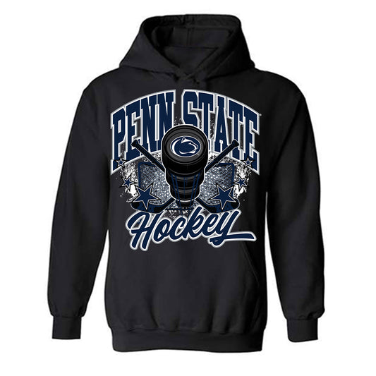 Penn State - NCAA Men's Ice Hockey : Carter Schade - Vintage Shersey Hooded Sweatshirt-0
