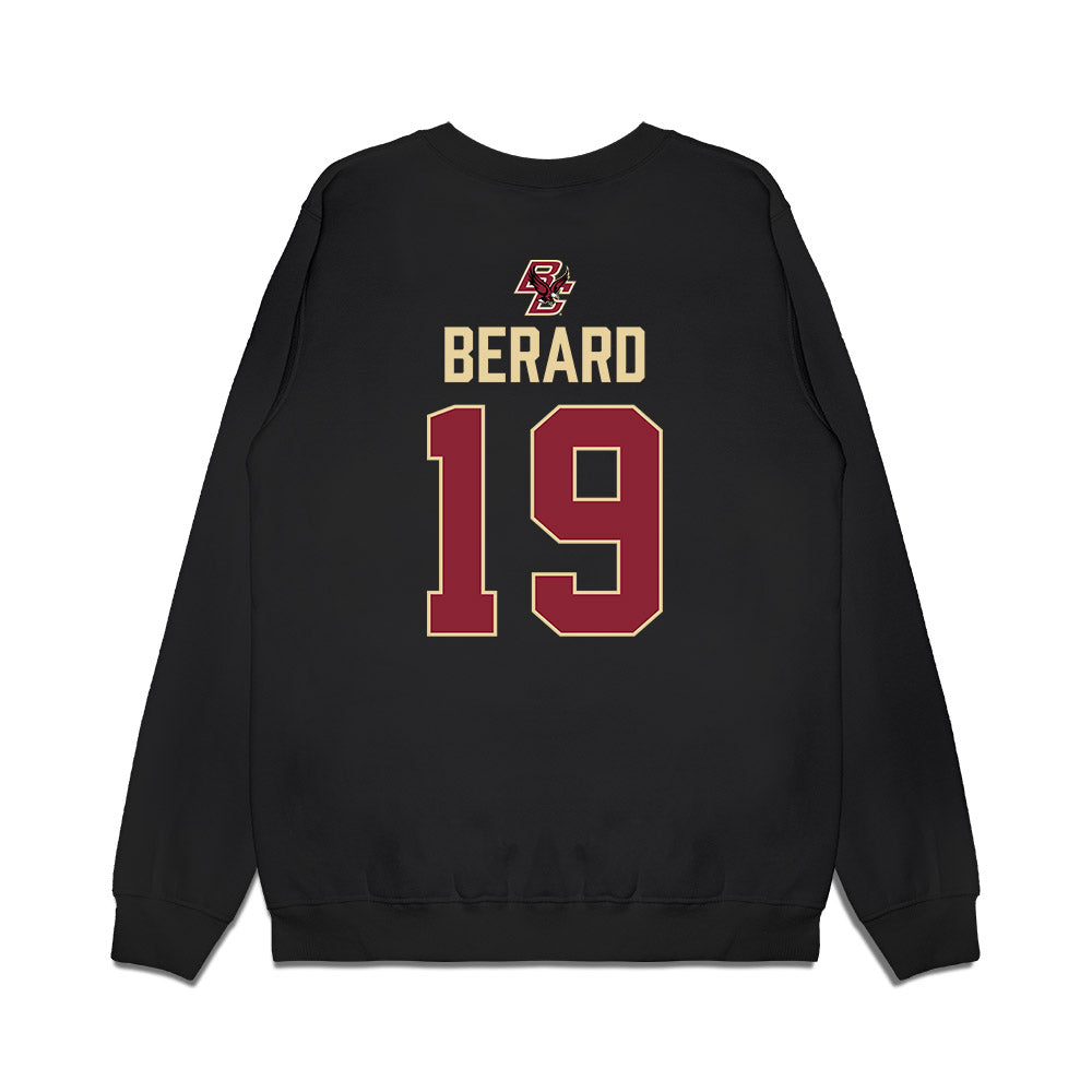 Boston College - NCAA Men's Ice Hockey : Brady Berard - Vintage Shersey Premium Crewneck Sweatshirt-1