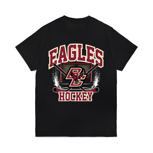 Boston College - NCAA Men's Ice Hockey : James Hagens - Vintage Shersey Comfort Colors T-Shirt-0