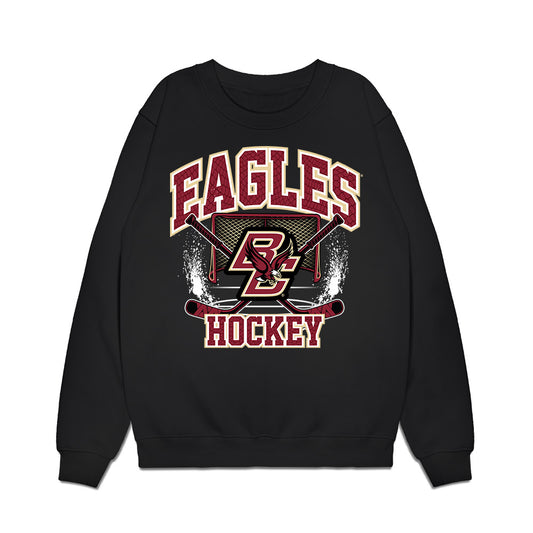 Boston College - NCAA Men's Ice Hockey : Brady Berard - Vintage Shersey Premium Crewneck Sweatshirt-0