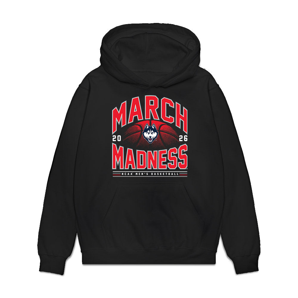 UConn - NCAA Men's Basketball : Braylon Mullins - NCAA® March Madness® 2026 Premium Hooded Sweatshirt-0