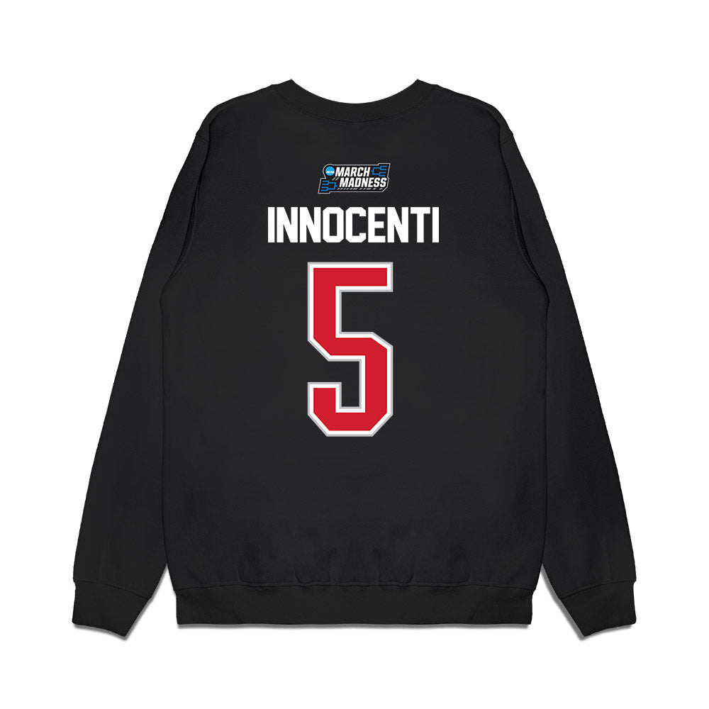 Gonzaga - NCAA Men's Basketball : Emmanuel Innocenti - NCAA® March Madness® 2026 Premium Crewneck Sweatshirt-1