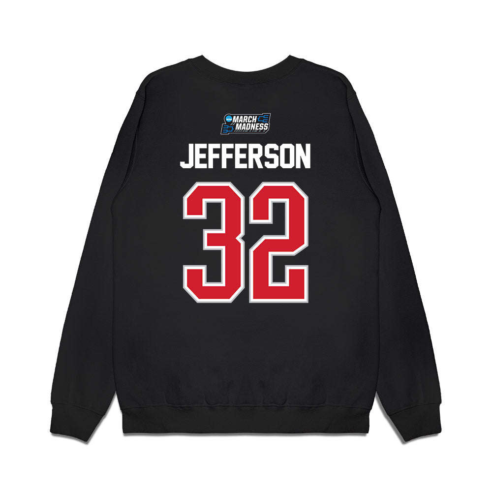 Gonzaga - NCAA Men's Basketball : Parker Jefferson - NCAA® March Madness® 2026 Premium Crewneck Sweatshirt-1