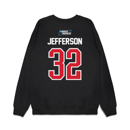 Gonzaga - NCAA Men's Basketball : Parker Jefferson - NCAA® March Madness® 2026 Premium Crewneck Sweatshirt-1