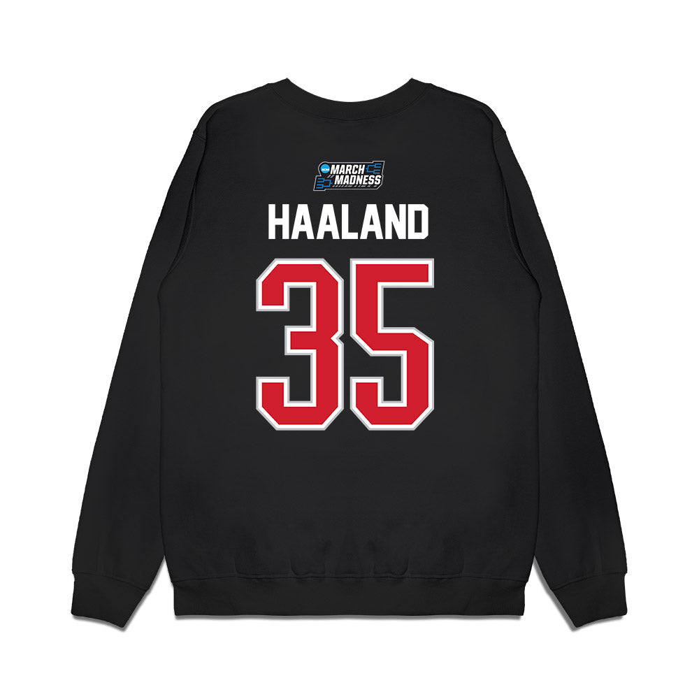 Gonzaga - NCAA Men's Basketball : Noah Haaland - NCAA® March Madness® 2026 Premium Crewneck Sweatshirt-1
