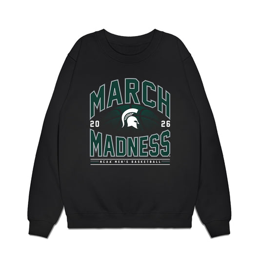 Michigan State - NCAA Men's Basketball : Denham Wojcik - NCAA® March Madness® 2026 Premium Crewneck Sweatshirt-0