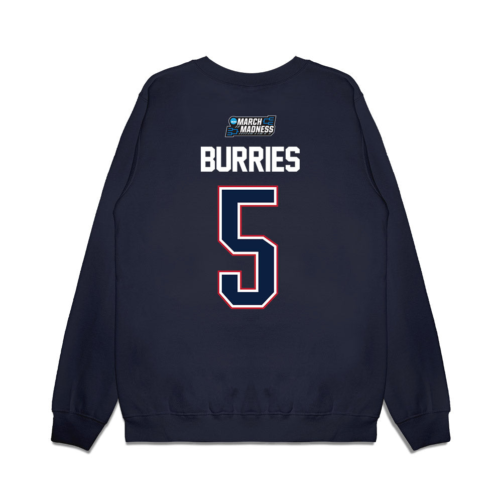 Arizona - NCAA Men's Basketball : Jackson Cook - March Madness Shersey Premium Crewneck Sweatshirt-1