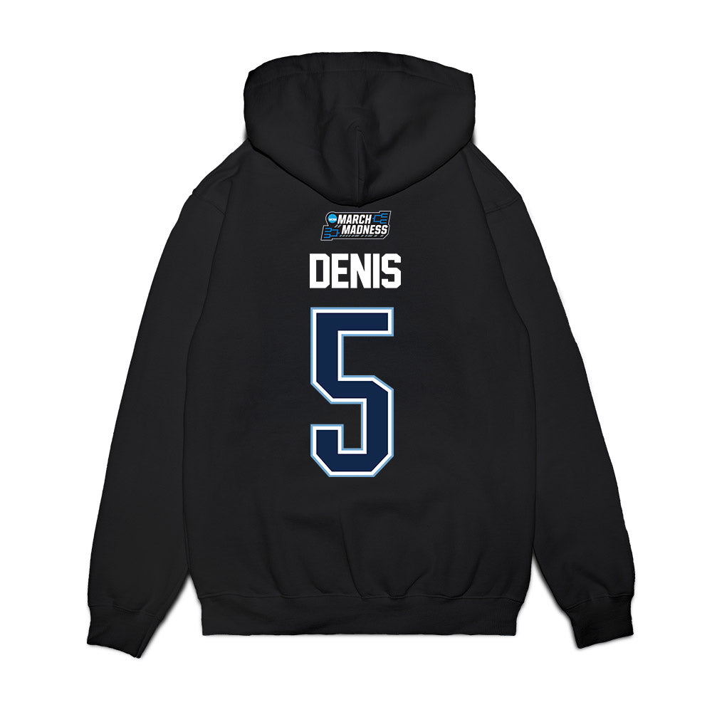 UNC - NCAA Men's Basketball : Isaiah Denis - NCAA® March Madness® 2026 Premium Hooded Sweatshirt-1