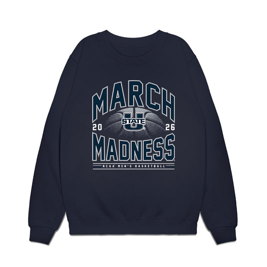 Utah State - NCAA Men's Basketball : Kingston Tosi - NCAA® March Madness® 2026 Premium Crewneck Sweatshirt-0