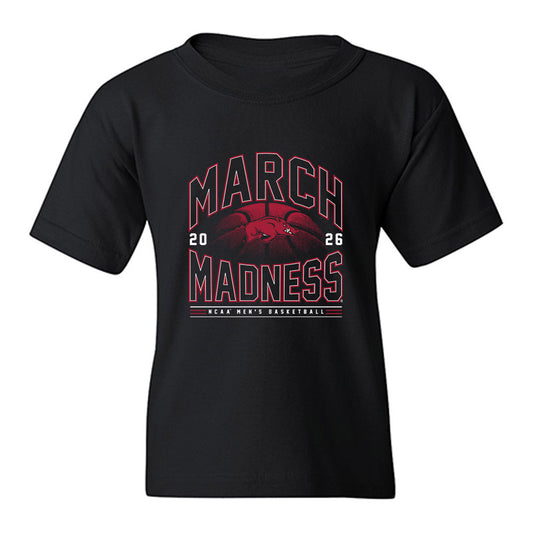 Arkansas - NCAA Men's Basketball : Darius Acuff Jr. - NCAA® March Madness® 2026 Youth T-Shirt-0