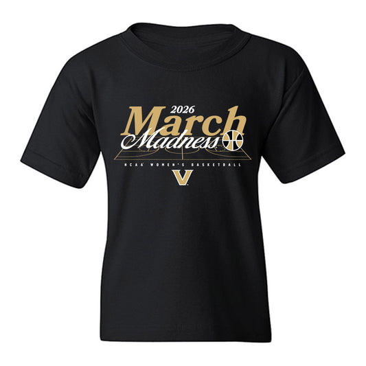 Vanderbilt - NCAA Women's Basketball : Ndjakalenga Mwenentanda - NCAA® March Madness® 2026 Youth T-Shirt-0