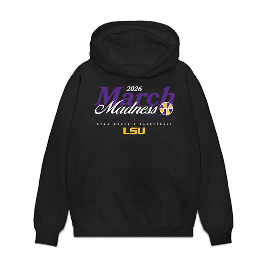 LSU - NCAA Women's Basketball : Amiya Joyner - NCAA® March Madness® 2026 Premium Hooded Sweatshirt-0