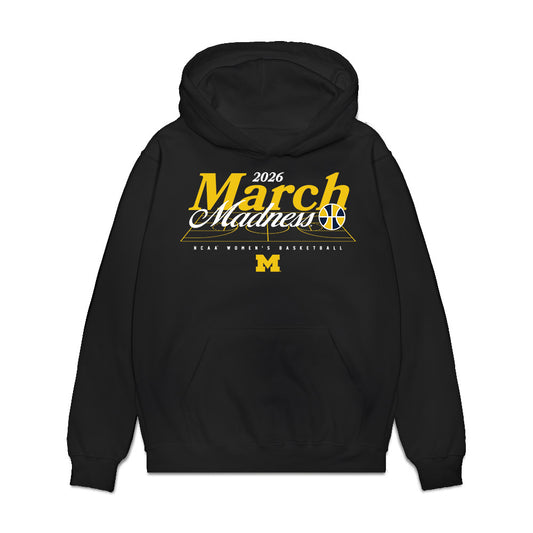 Michigan - NCAA Women's Basketball : Aaiyanna Dunbar - NCAA® March Madness® 2026 Premium Hooded Sweatshirt-0
