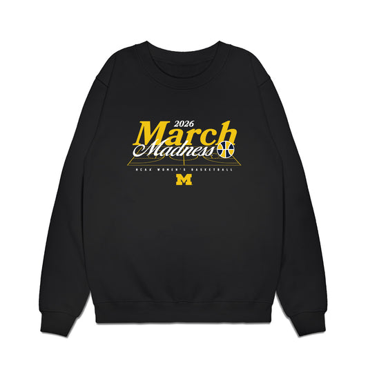 Michigan - NCAA Women's Basketball : Aaiyanna Dunbar - NCAA® March Madness® 2026 Premium Crewneck Sweatshirt-0