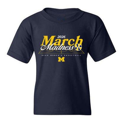 Michigan - NCAA Women's Basketball : Aaiyanna Dunbar - NCAA® March Madness® 2026 Youth T-Shirt-0