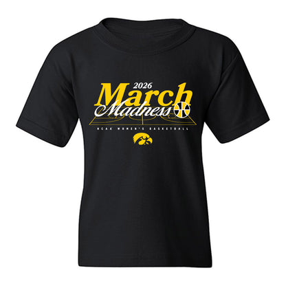 Iowa - NCAA Women's Basketball : Kennise Johnson - March Madness Shersey Youth T-Shirt-0