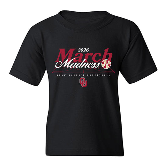 Oklahoma - NCAA Women's Basketball : Zya Vann - NCAA® March Madness® Youth T-Shirt-0