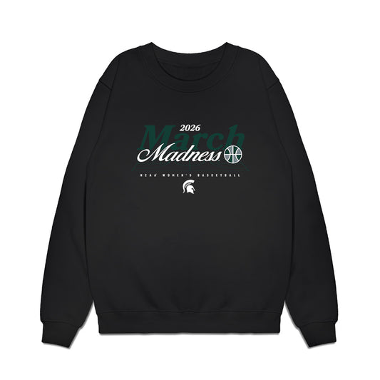 Michigan State - NCAA Women's Basketball : Theryn Hallock - NCAA® March Madness® 2026 Premium Crewneck Sweatshirt-0