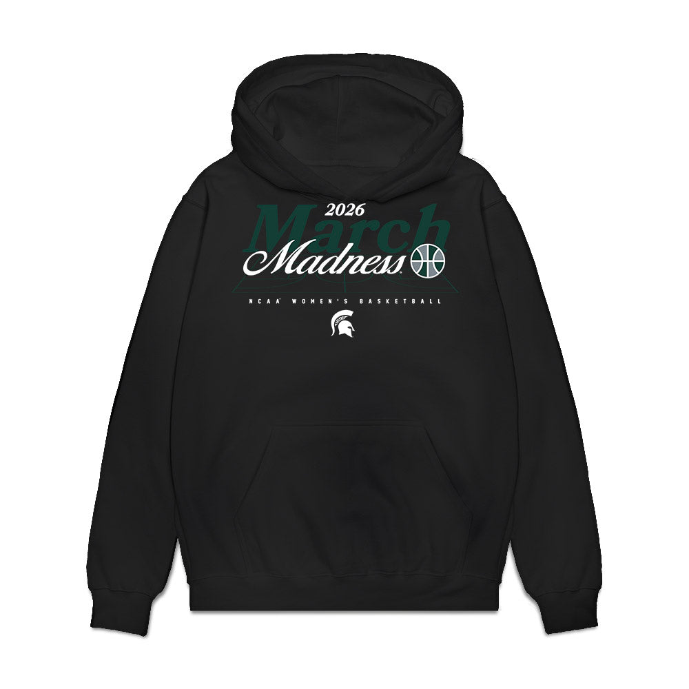 Michigan State - NCAA Women's Basketball : Jalyn Brown - NCAA® March Madness® 2026 Premium Hooded Sweatshirt-0