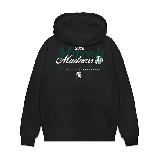 Michigan State - NCAA Women's Basketball : Jalyn Brown - NCAA® March Madness® 2026 Premium Hooded Sweatshirt-0