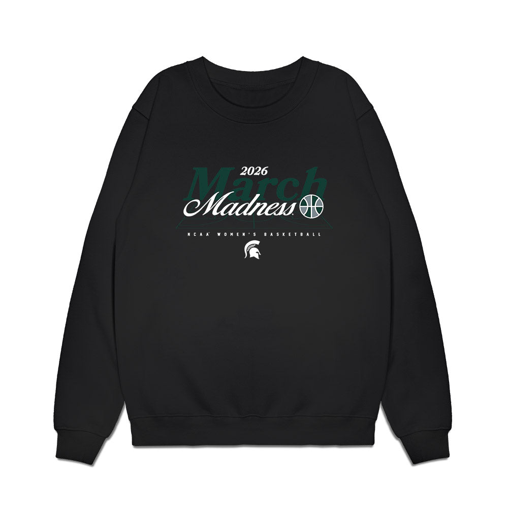 Michigan State - NCAA Women's Basketball : Jalyn Brown - NCAA® March Madness® 2026 Premium Crewneck Sweatshirt-0