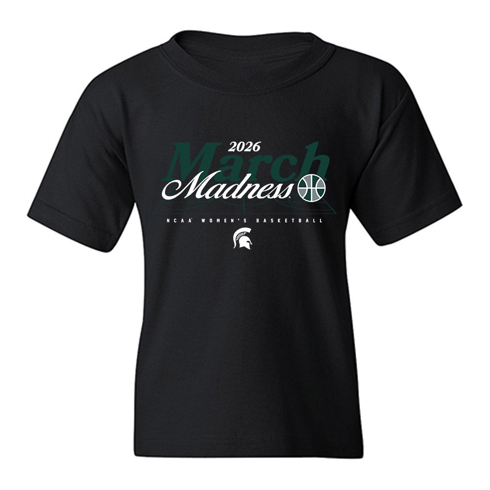 Michigan State - NCAA Women's Basketball : Rashunda Jones - NCAA® March Madness® 2026 Youth T-Shirt-0
