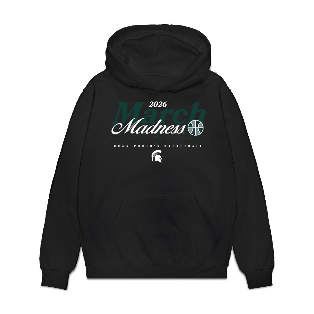 Michigan State - NCAA Women's Basketball : Theryn Hallock - NCAA® March Madness® 2026 Premium Hooded Sweatshirt-0