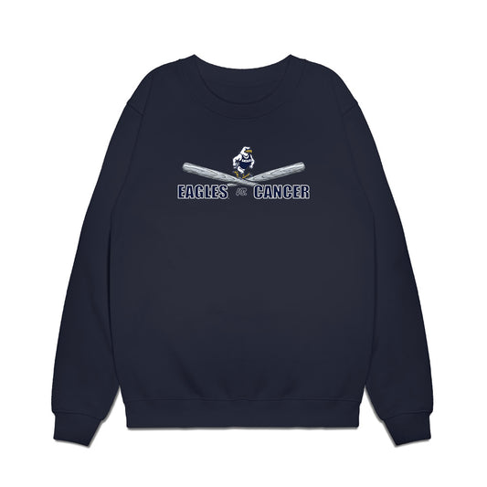 Georgia Southern - NCAA Baseball : Eagles vs Cancer Premium Crewneck Sweatshirt-0