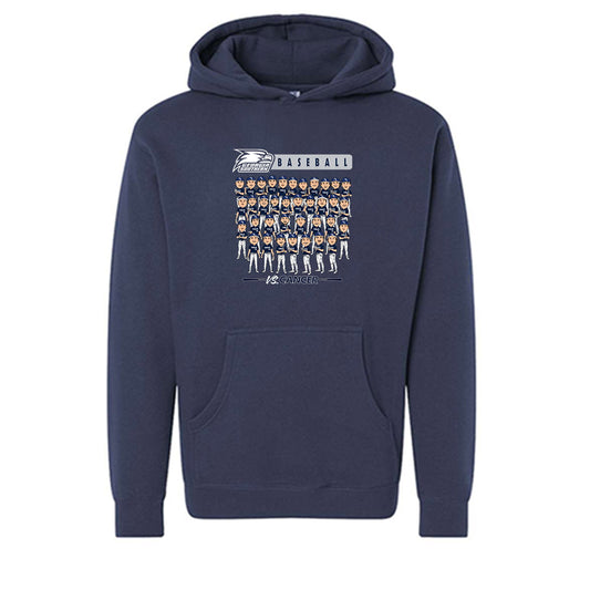 Georgia Southern - NCAA Baseball : Eagles vs Cancer Hooded Pullover Sweatshirt-0