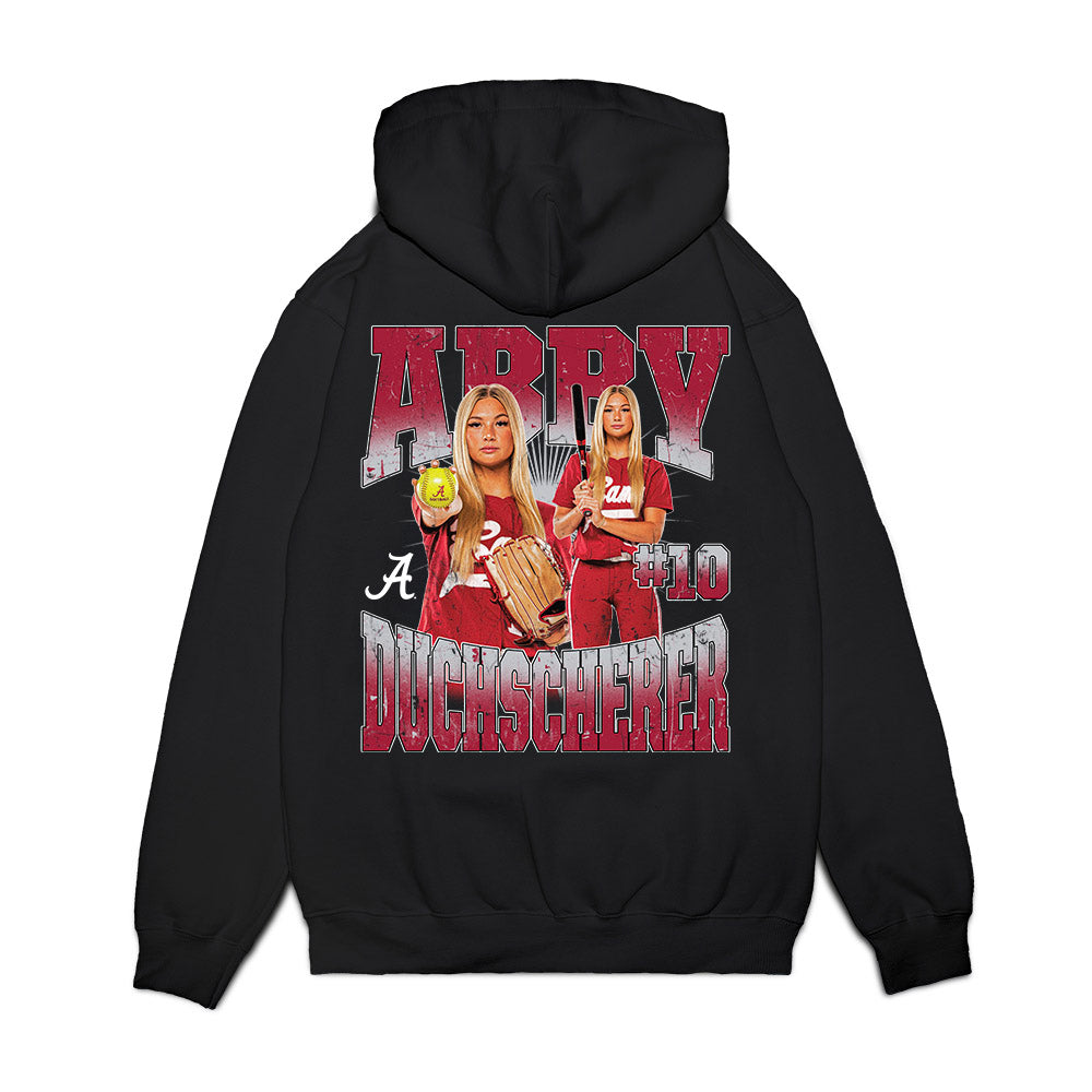 Alabama - NCAA Softball : Abby Duchscherer - Collage Premium Hooded Sweatshirt-1