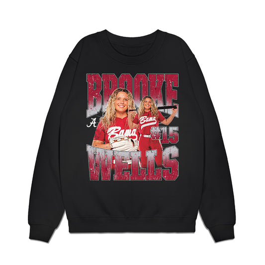 Alabama - NCAA Softball : Brooke Wells - Collage Premium Crewneck Sweatshirt-0