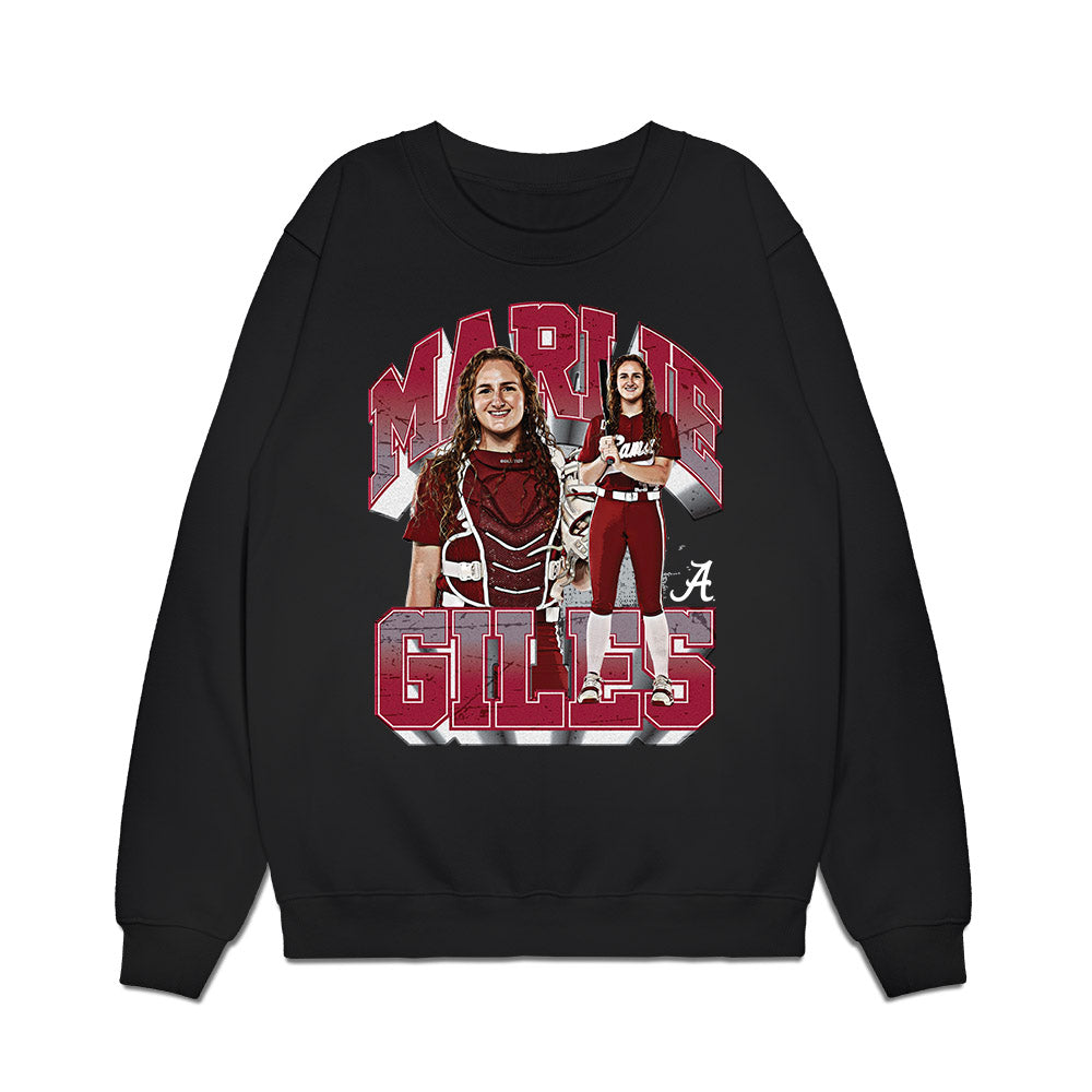 Alabama - NCAA Softball : Marlie Giles - Collage Premium Crewneck Sweatshirt-0