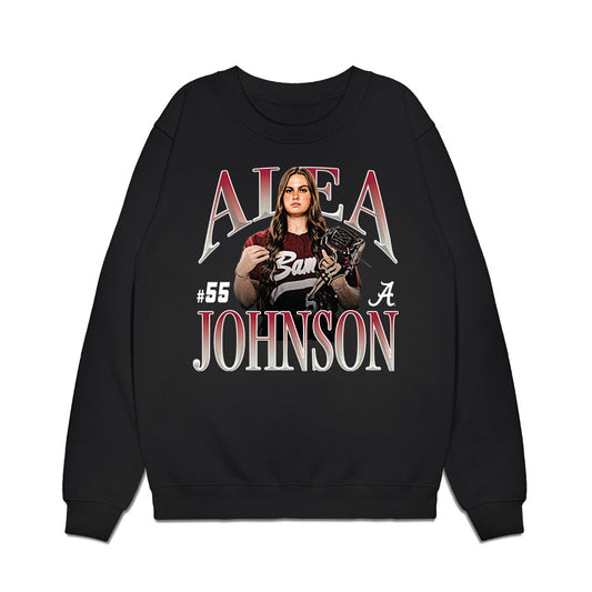 Alabama - NCAA Softball : Alea Johnson - Collage Premium Crewneck Sweatshirt-0