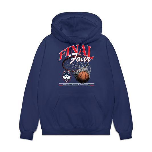 UConn - NCAA Women's Basketball : Gandy Malou-Mamel - Final Four NCAA® March Madness® 2026 Fleece Hooded Sweatshirt-0