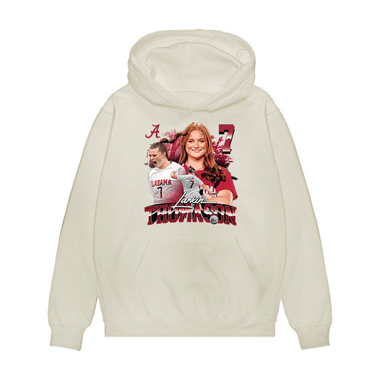 Alabama - NCAA Women's Soccer : Larkin Thomason - Collage Premium Hooded Sweatshirt-0