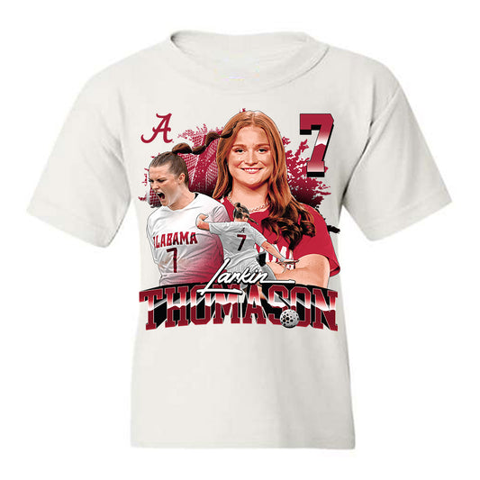 Alabama - NCAA Women's Soccer : Larkin Thomason - Collage Youth T-Shirt-0