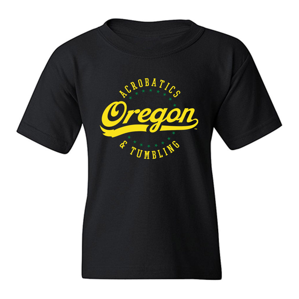 Oregon - NCAA Acrobatics & Tumbling : Carly Garcia - Shersey Youth T-Shirt-0