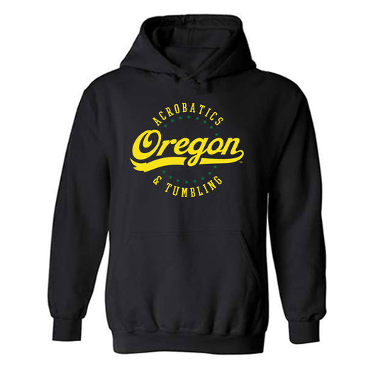 Oregon - NCAA Acrobatics & Tumbling : Brynn Mortimer - Shersey Hooded Sweatshirt-0