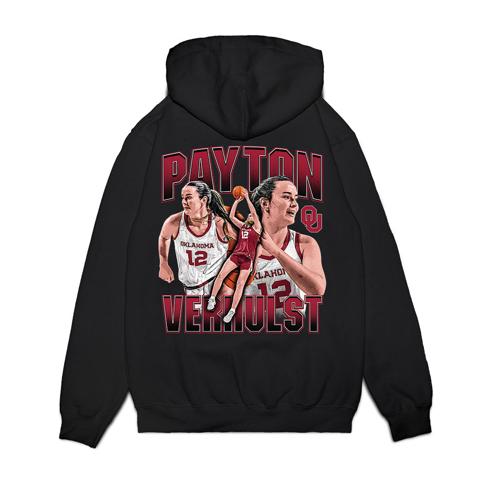 Oklahoma - NCAA Women's Basketball : Payton Verhulst - Collage Premium Hooded Sweatshirt-1