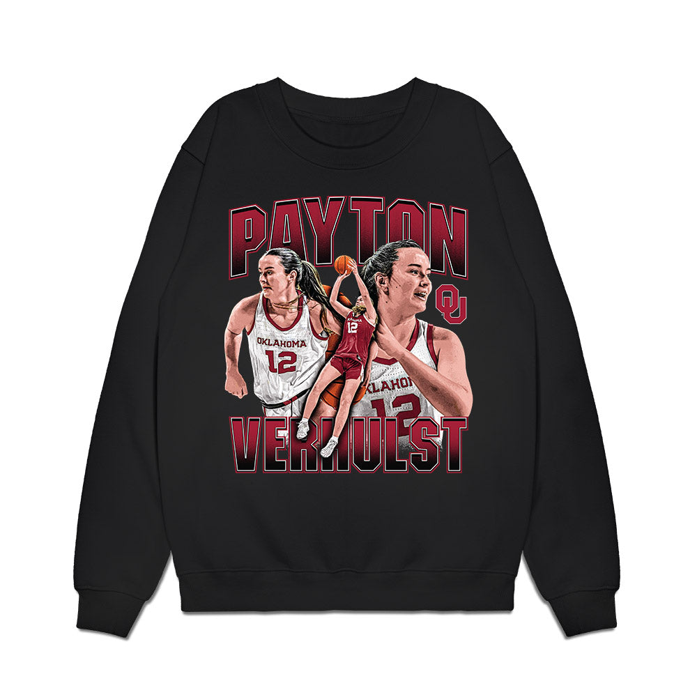 Oklahoma - NCAA Women's Basketball : Payton Verhulst - Collage Premium Crewneck Sweatshirt-0