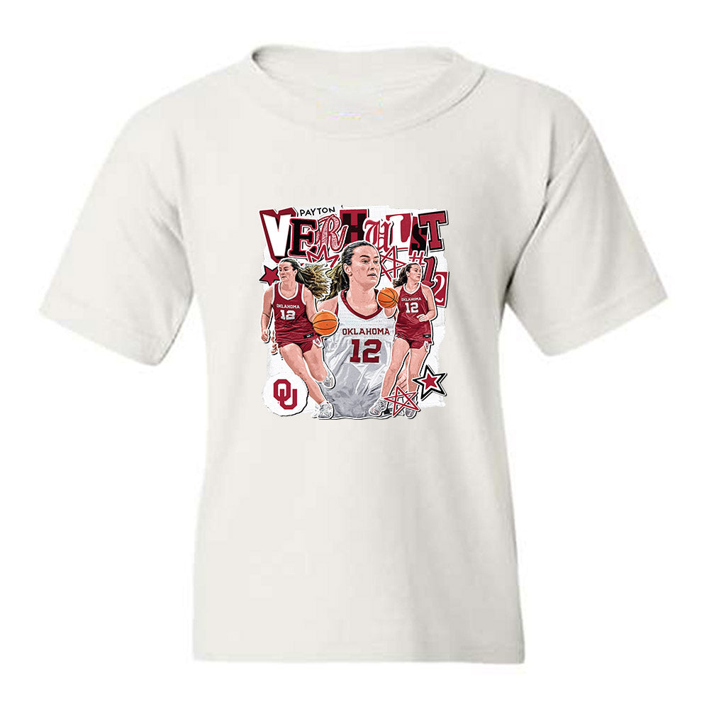 Oklahoma - NCAA Women's Basketball : Payton Verhulst - Cutout Collage Youth T-Shirt-0