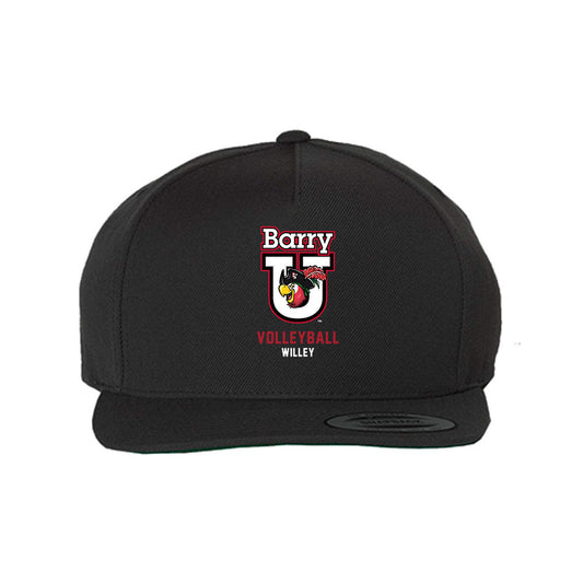 Barry - NCAA Women's Volleyball : Sarah Willey - Snapback Hat-0