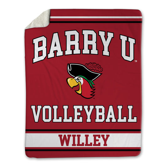Barry - NCAA Women's Volleyball : Sarah Willey - Blanket-0
